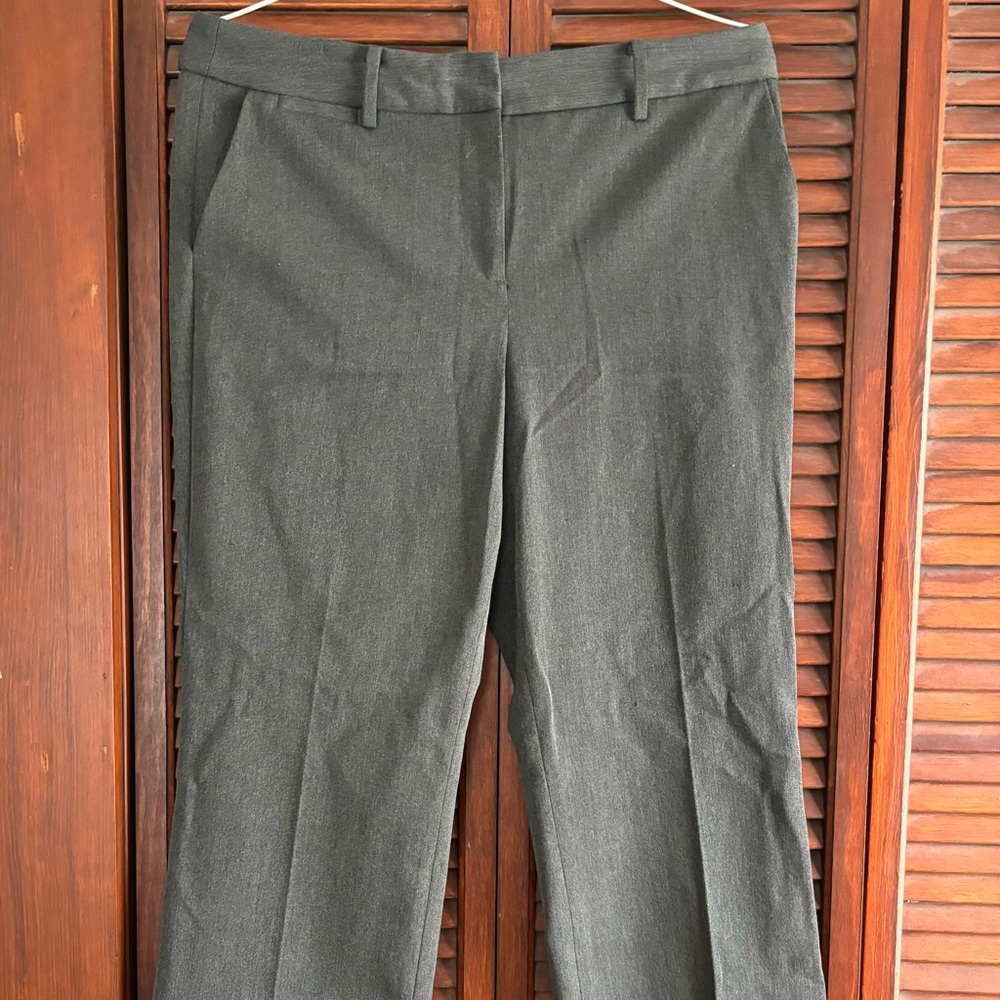 Talbots women's barely bootcut dress pants, grey, Size 10